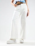 White High Waist Bootcut Leg Jeans | BT10 - view 1