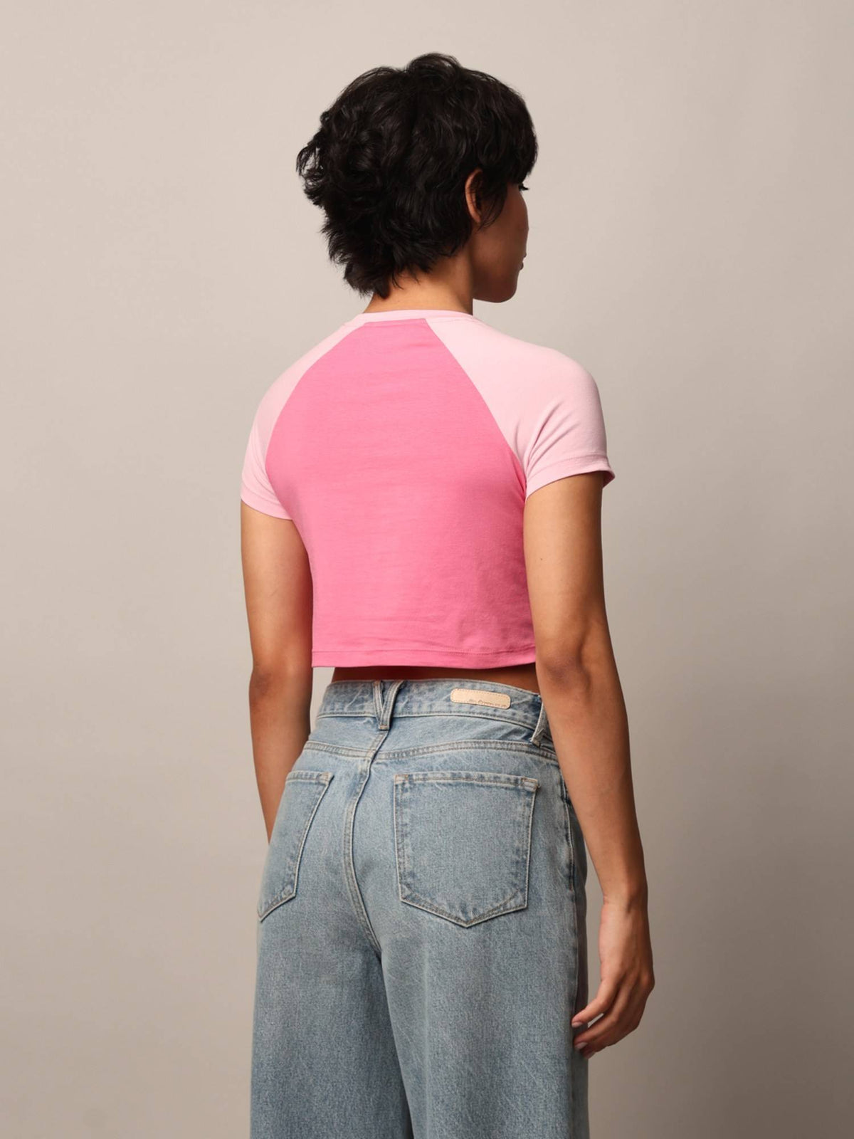 Women Regular Fit Pink T-Shirt | TS56 - view 2