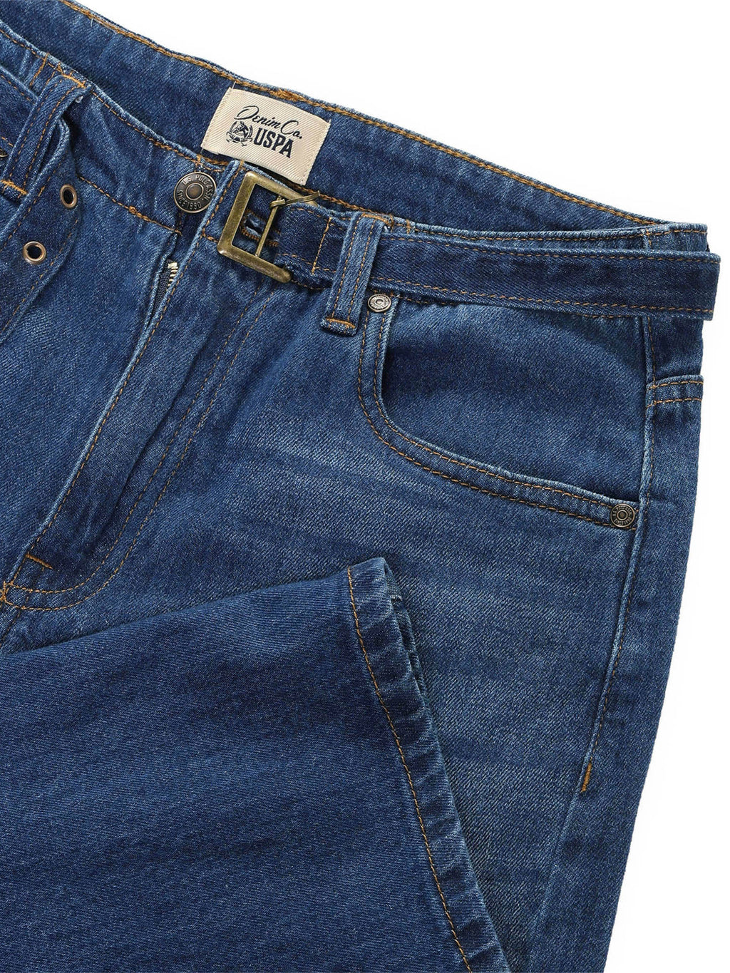 Women Blue Solid/Plain Cotton Jeans | ST23 - view 2