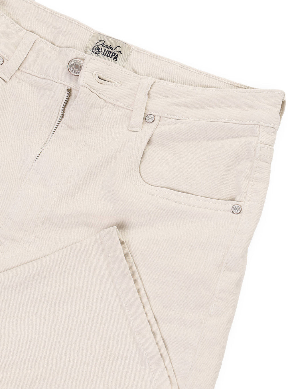 Women Beige Solid/Plain Cotton Jeans | BT10 - view 2