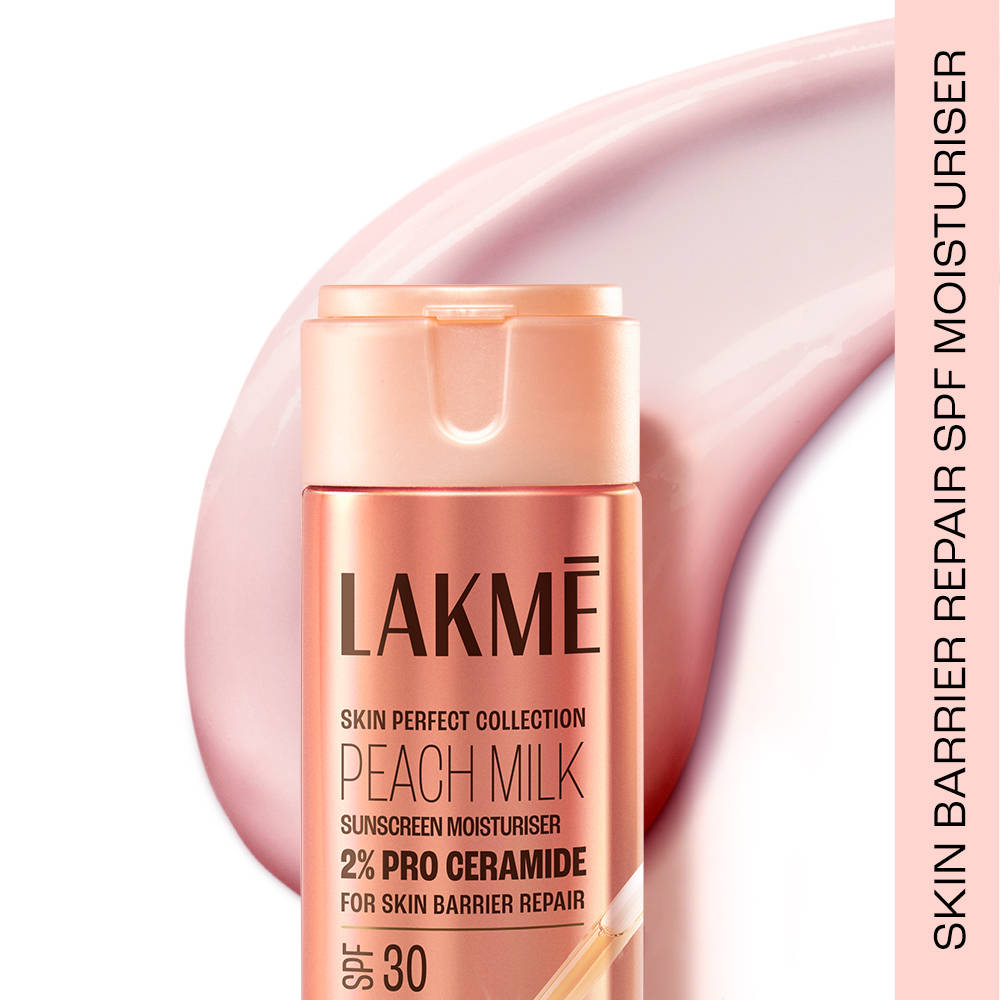 Lakmé Peach Moisturiser with SPF 30 & Ceramide, UV Defense & Barrier Repair, All Skin Types | FC3 - view 1