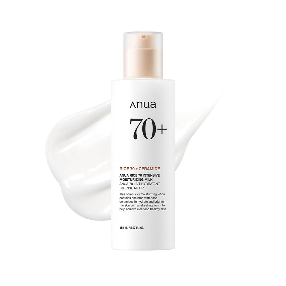 Rice 70 Intensive Moisturizing Milk with Niacinamide & Ceramide Brightens Dull Skin | FC3 - view 1