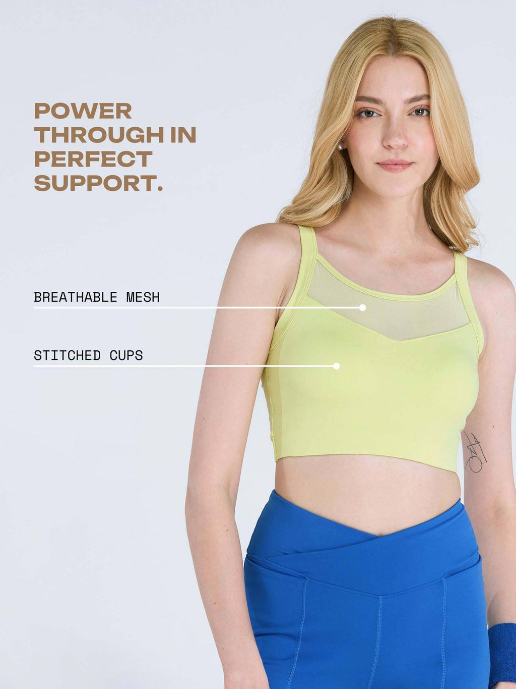 Black Hyper Mesh Sports Bra | sb09 - view 15