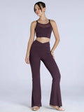 Wine Hyper Mesh Sports Bra | sb09 - view 1