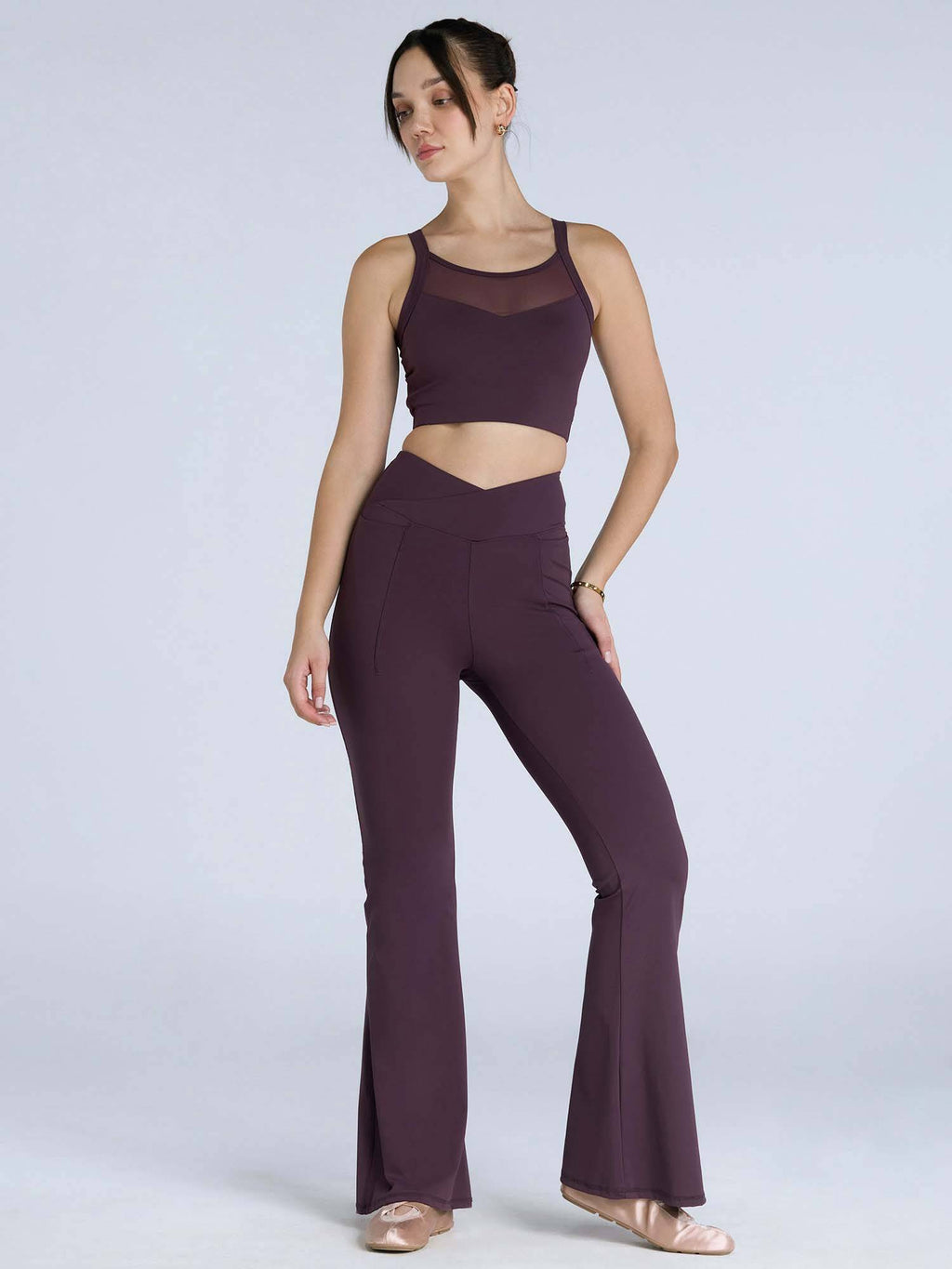 Black Hyper Mesh Sports Bra | sb09 - view 7