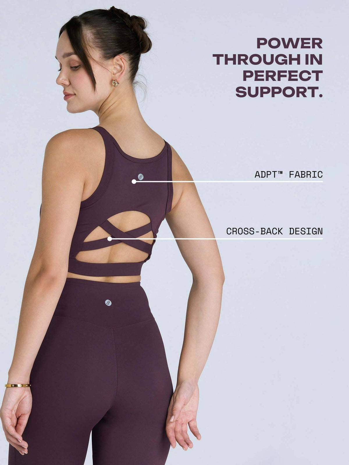 Black Hyper Mesh Sports Bra | sb09 - view 8