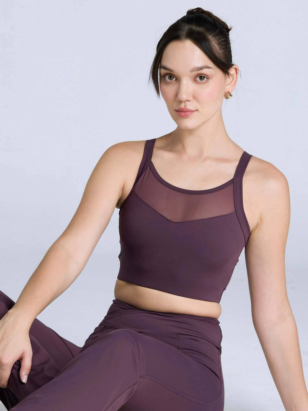 Black Hyper Mesh Sports Bra | sb09 - view 11