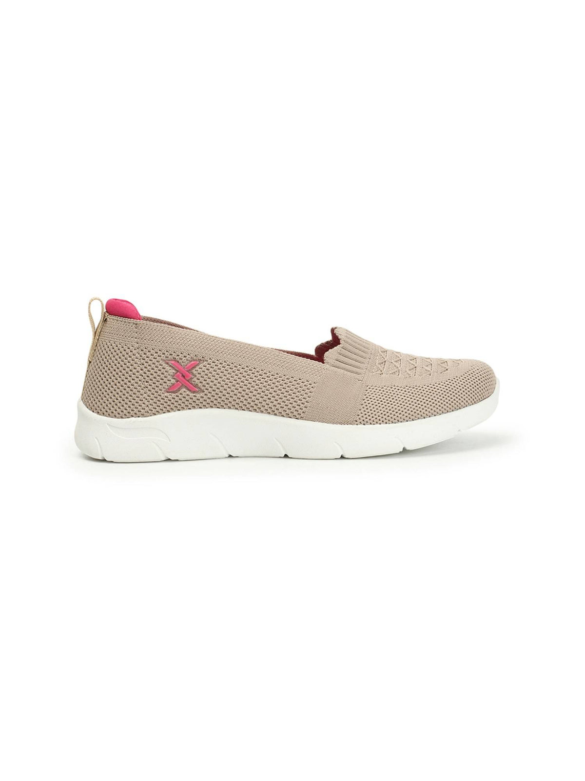 Beige Woven Design Women Slip-On Sneakers | SN09 - view 5