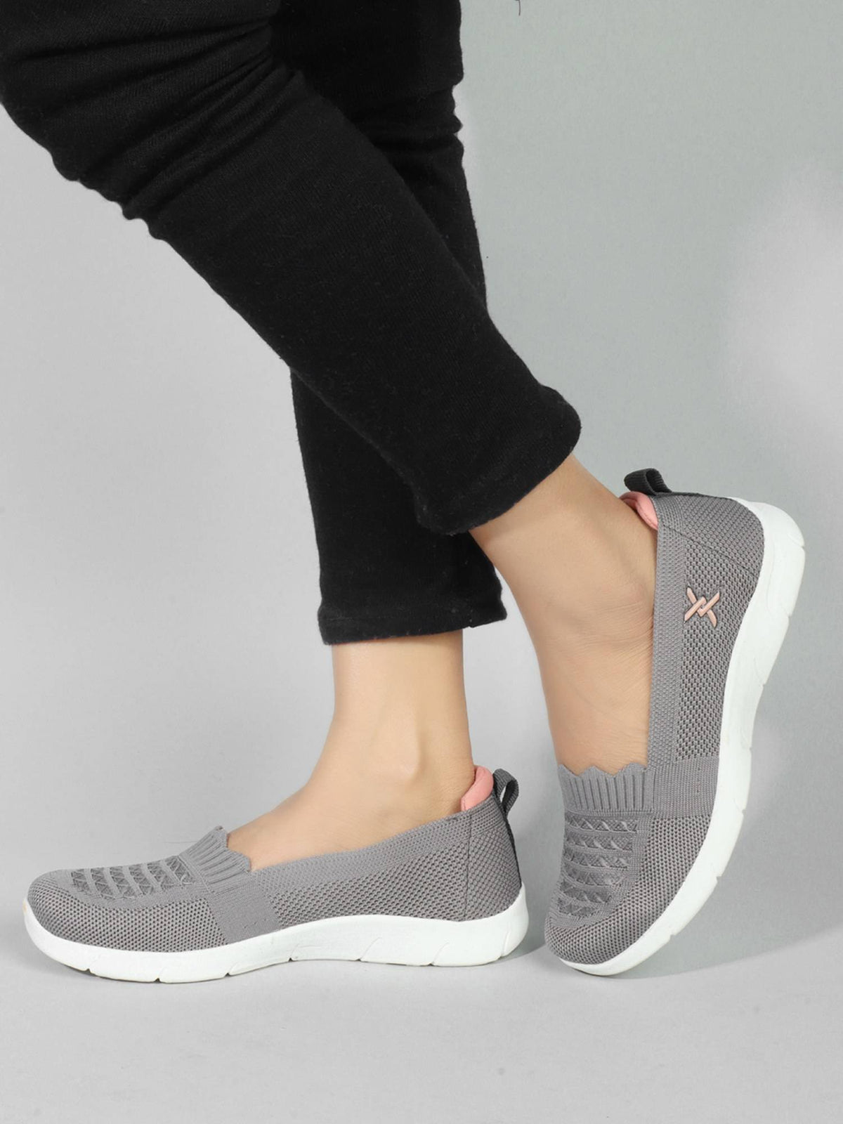 Beige Woven Design Women Slip-On Sneakers | SN09 - view 17