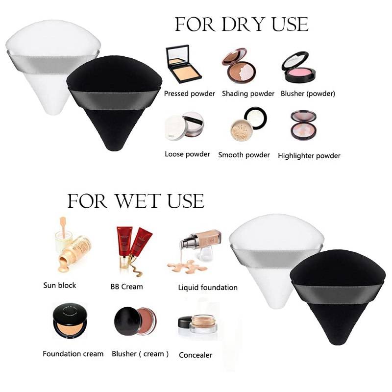 Pizza Puff Triangle Makeup Sponge for Foundation, Concealer & Loose Powder Applicator | C83 - view 3