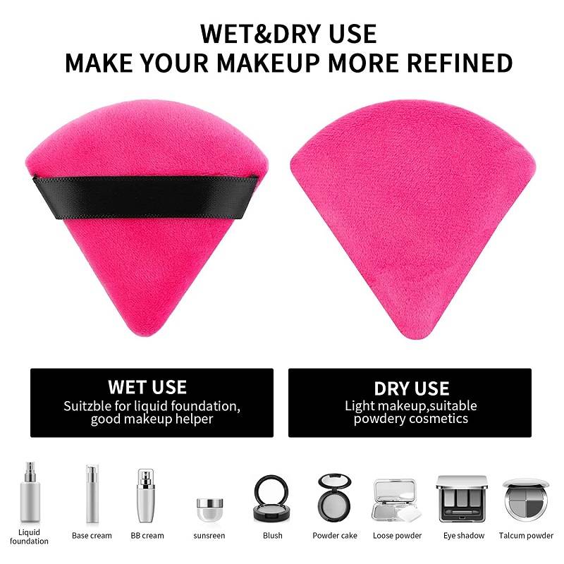 Pizza Puff Triangle Makeup Sponge for Foundation, Concealer & Loose Powder Applicator | C83 - view 5