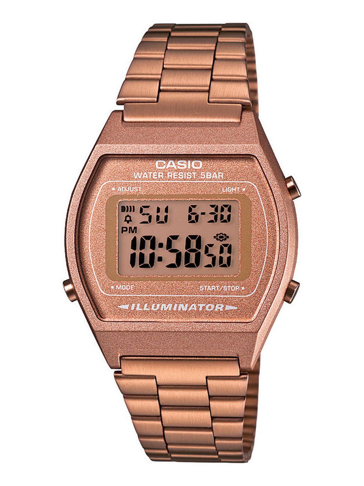 Vintage B640WC-5ADF Rose Gold Digital Dial Rose Gold Stainless Steel Band D128 | W92 - view 1