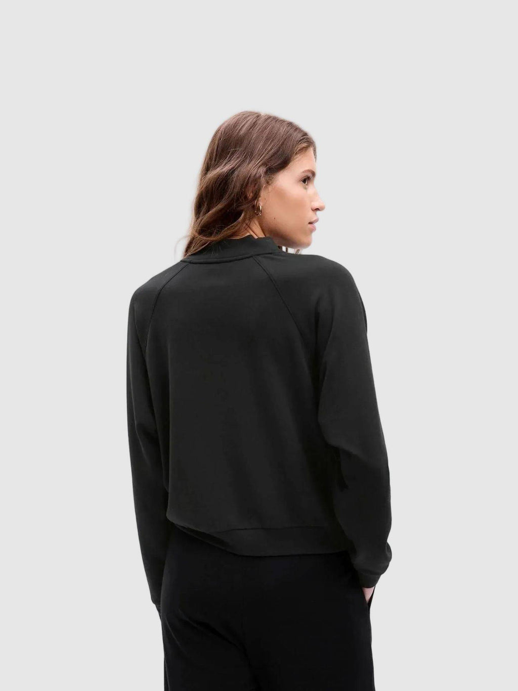 Women Knitted Black Solid Sweatshirt | HD56 - view 6