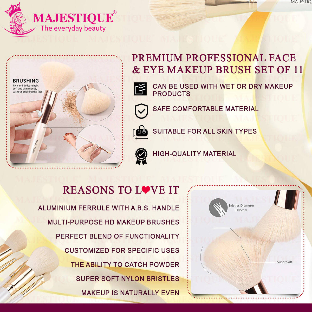 Premium Professional Face & Eye Makeup Brush Set | T32 - view 4