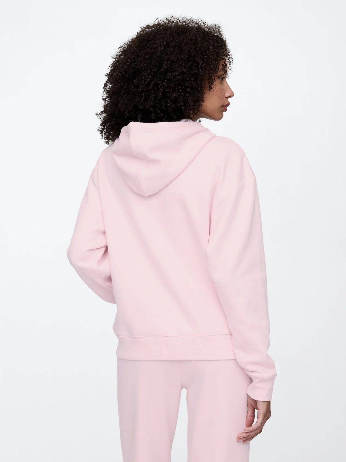 Black Women's Relaxed Fit Logo Zip-Front Hoodie | SS90 - view 6