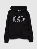 Black Women's Relaxed Fit Logo Zip-Front Hoodie | HD56 - view 1