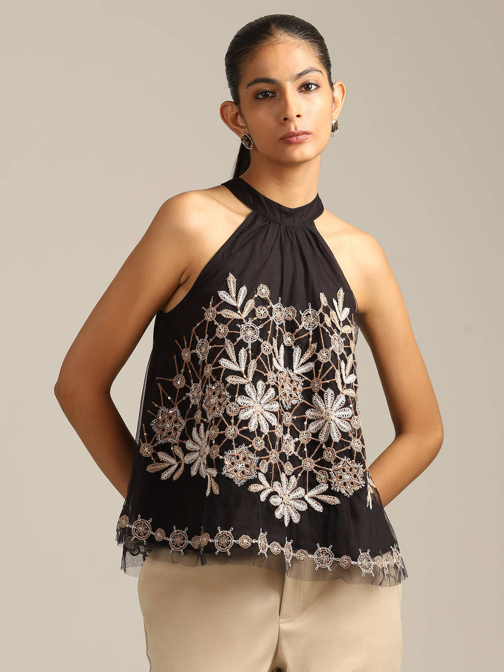 Black Anastacia Top | HT67 - view 1