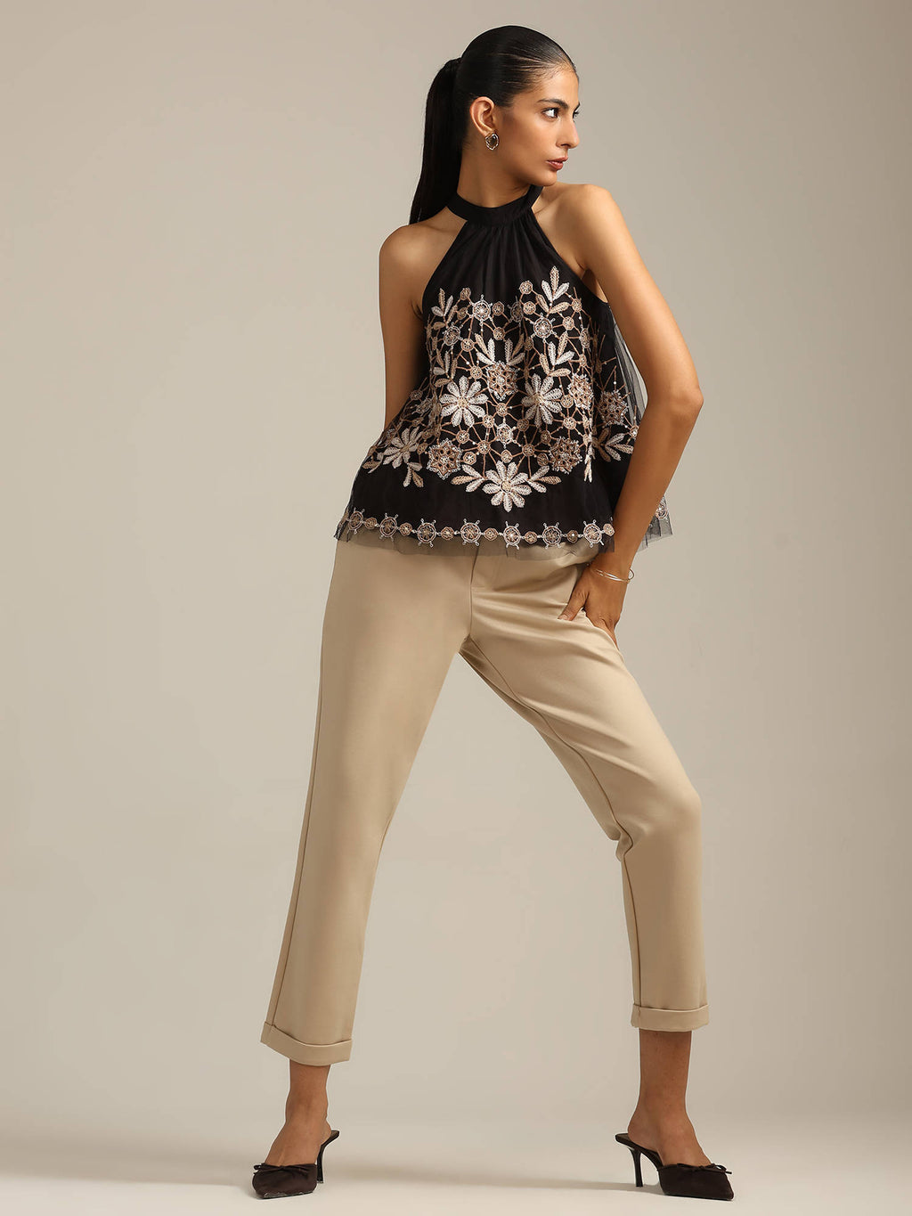 Black Anastacia Top | HT67 - view 4