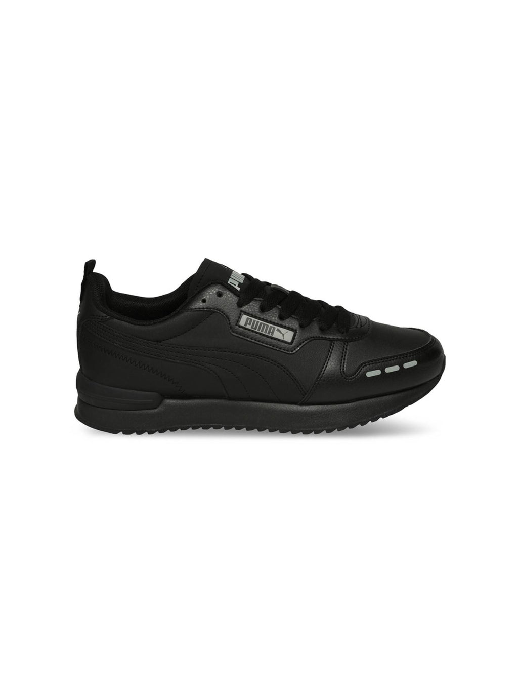Black R78 Cushioned Platform Sneakers | SN09 - view 2