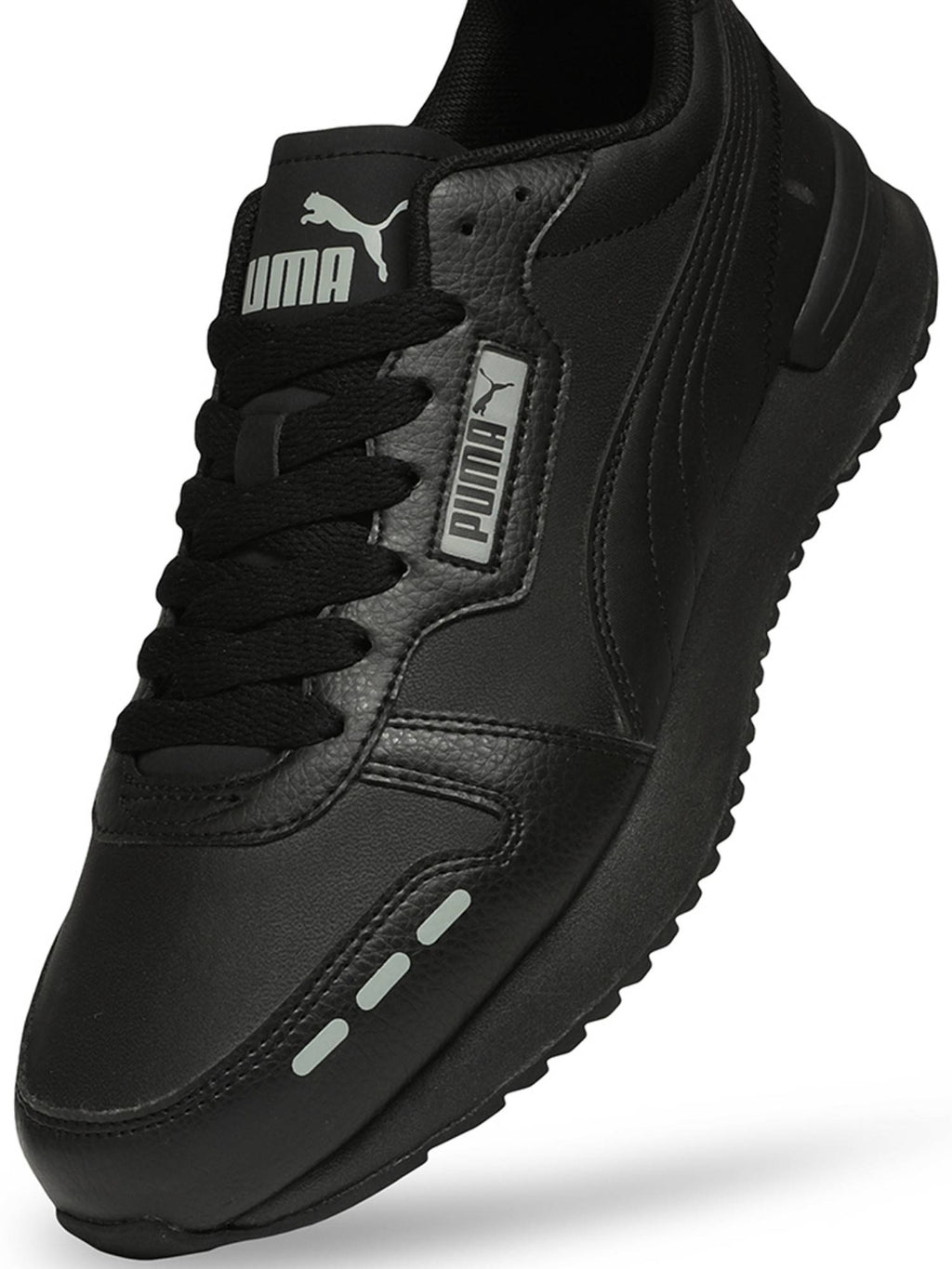 Black R78 Cushioned Platform Sneakers | SN09 - view 5