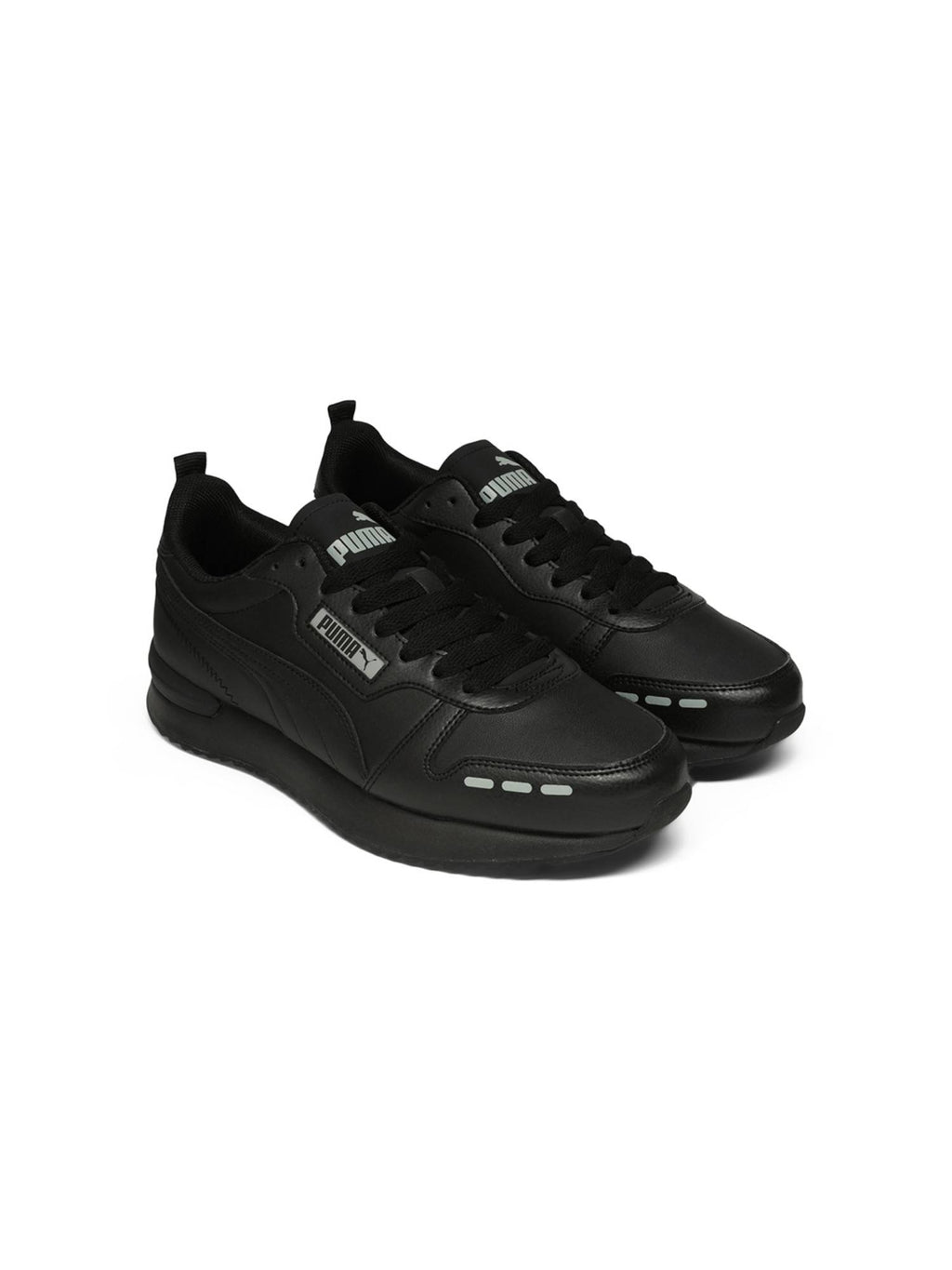 Black R78 Cushioned Platform Sneakers | SN09 - view 7
