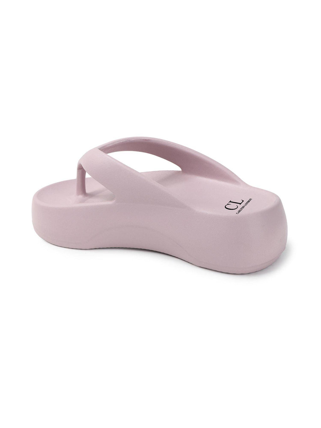 Women's Elevated Jelly Platform Thong Sandals | SD89 - view 12