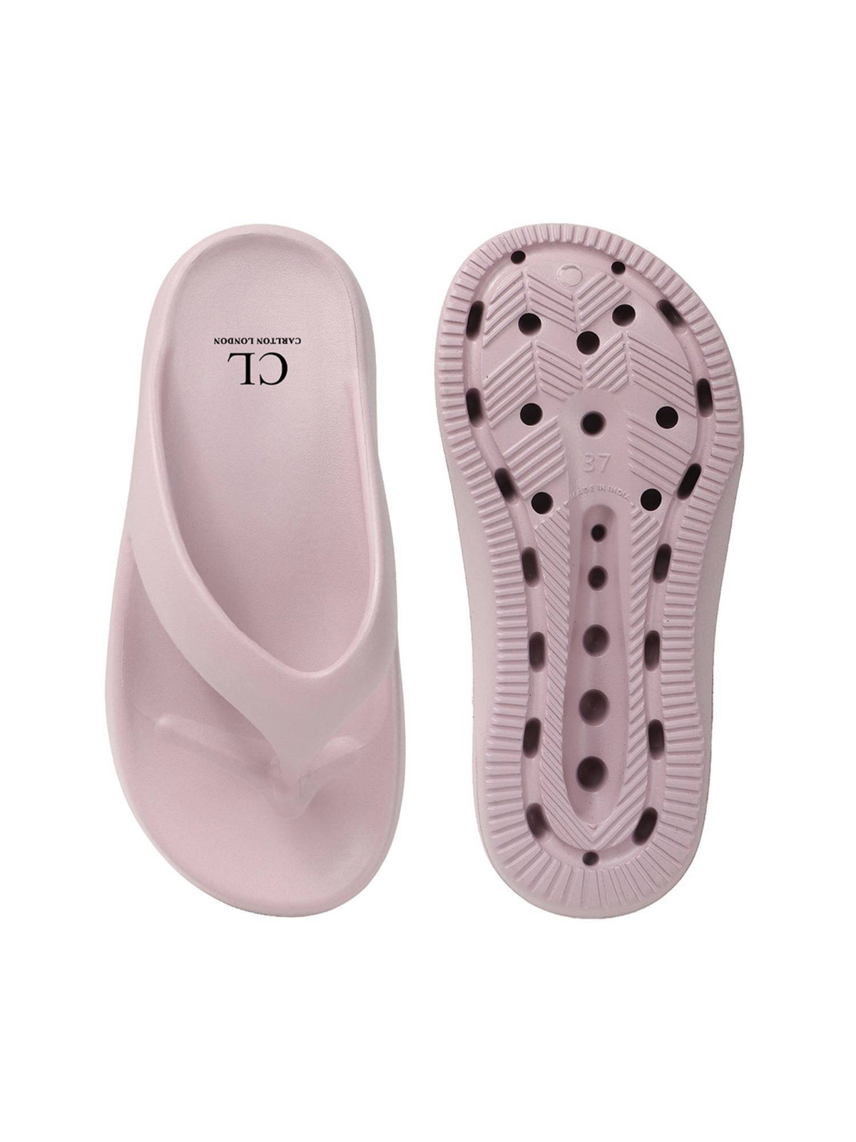 Women's Elevated Jelly Platform Thong Sandals | SD89 - view 13