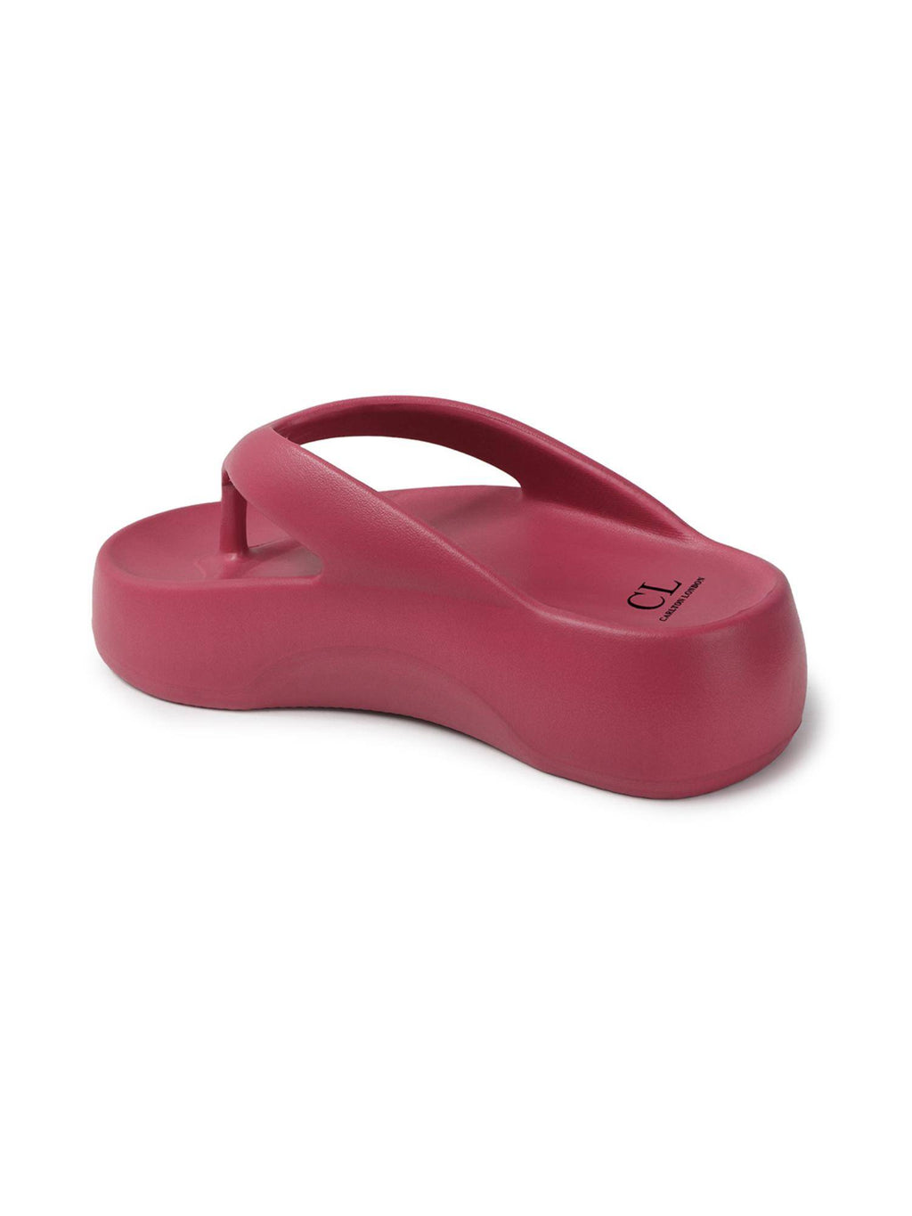 Women's Elevated Jelly Platform Thong Sandals | SD89 - view 20