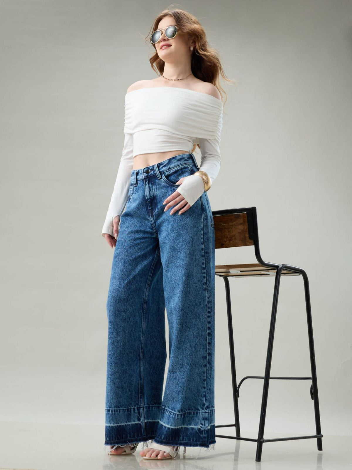 Dip Fade Wide Jeans | WL90 - view 5