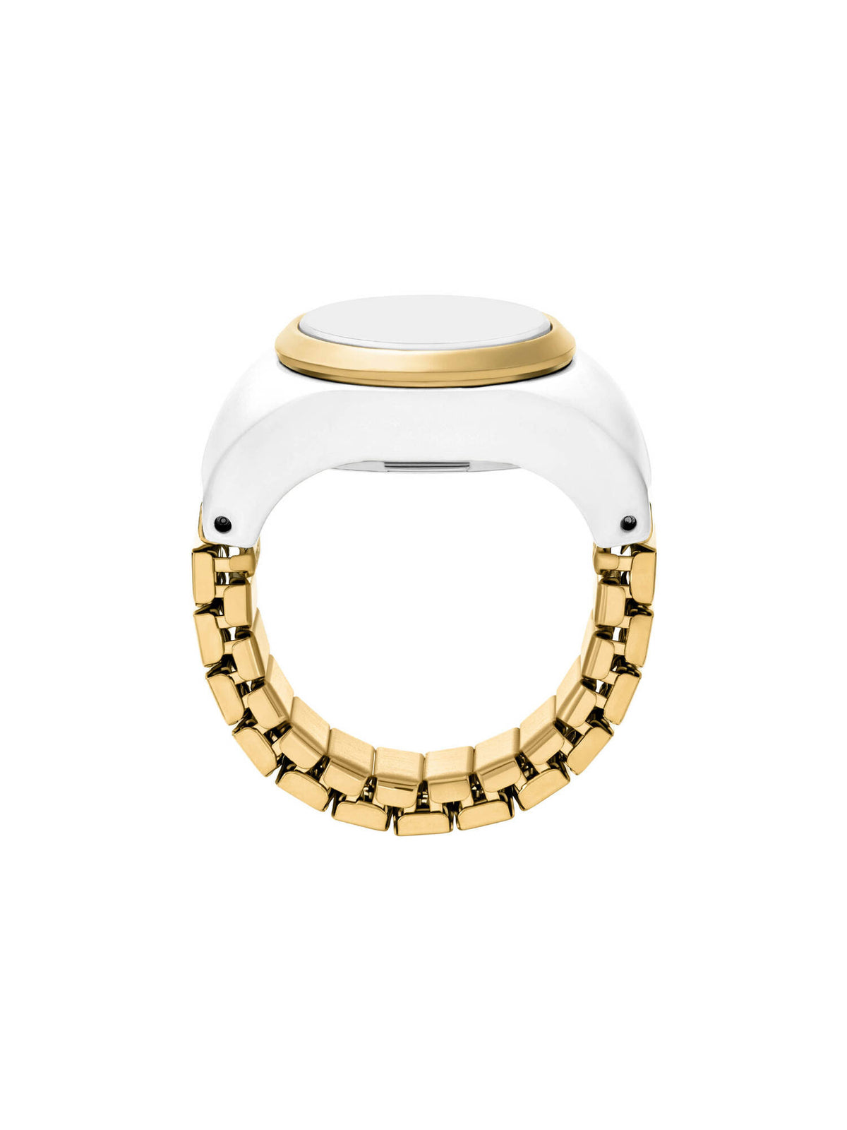 Black Quartz Analog Watch Ring (Es5413) | W92 - view 8