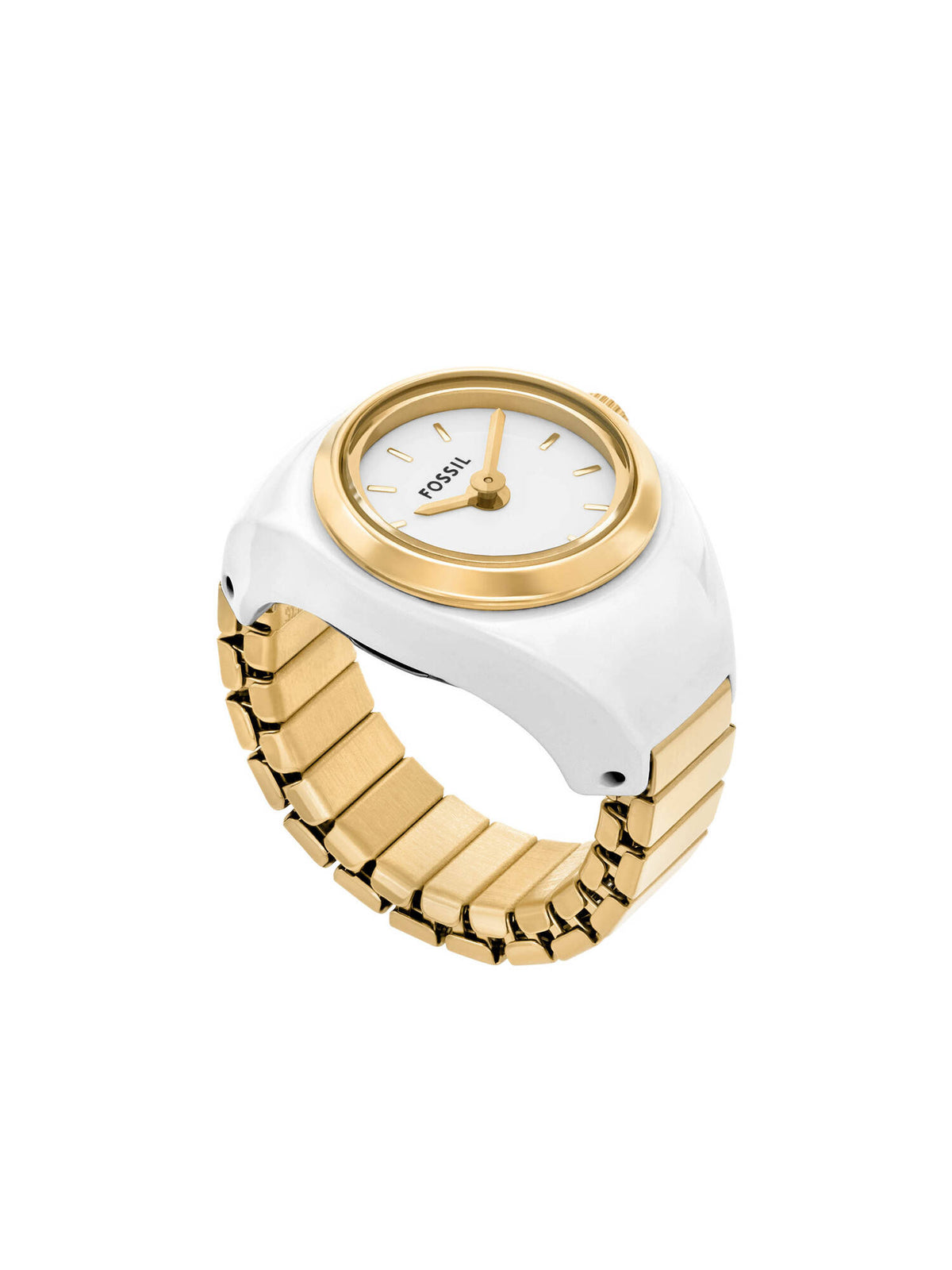 White Quartz Analog Watch Ring (Es5412) | W92 - view 4