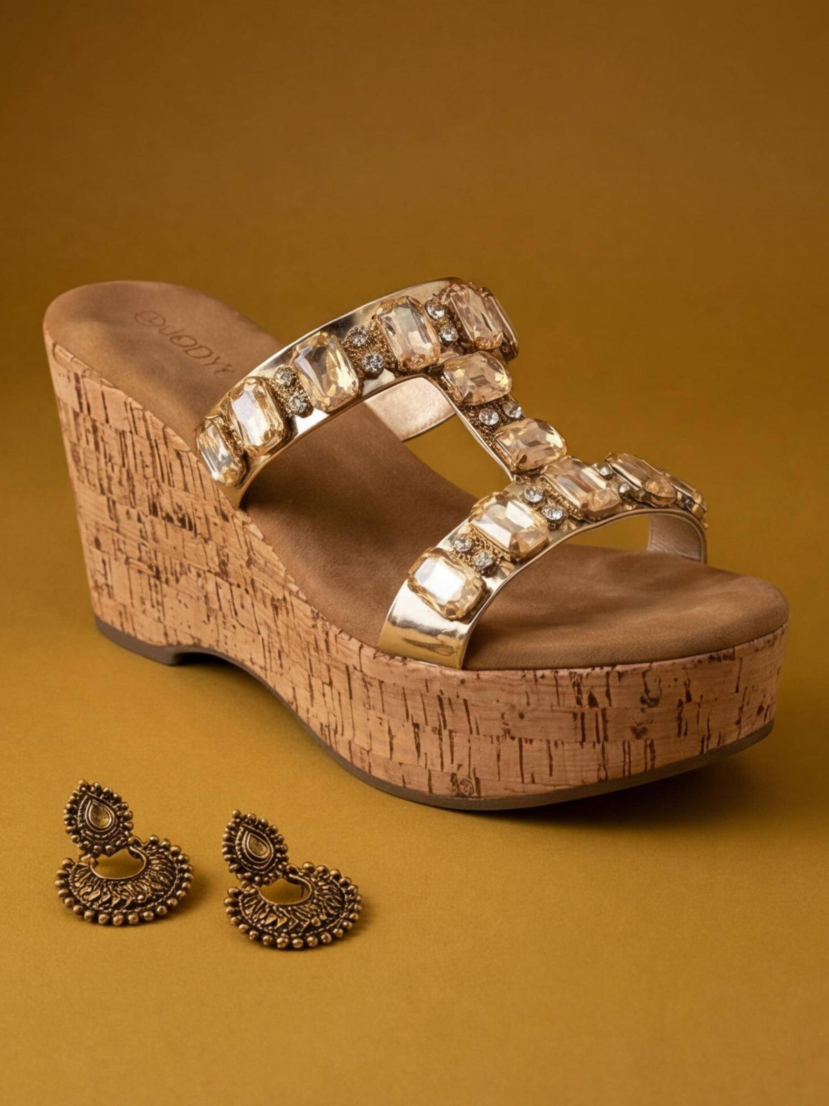 Heels Gold Wedges | H78 - view 2