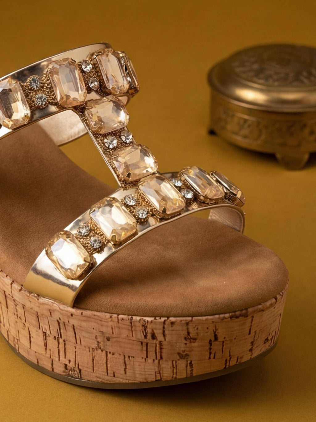 Heels Gold Wedges | H78 - view 3