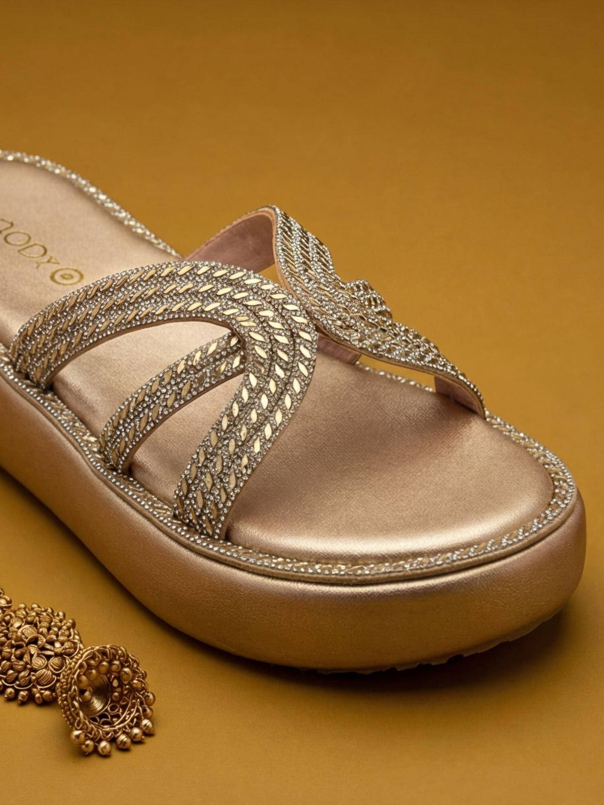 Heels Rose Gold Sandals | SD89 - view 12