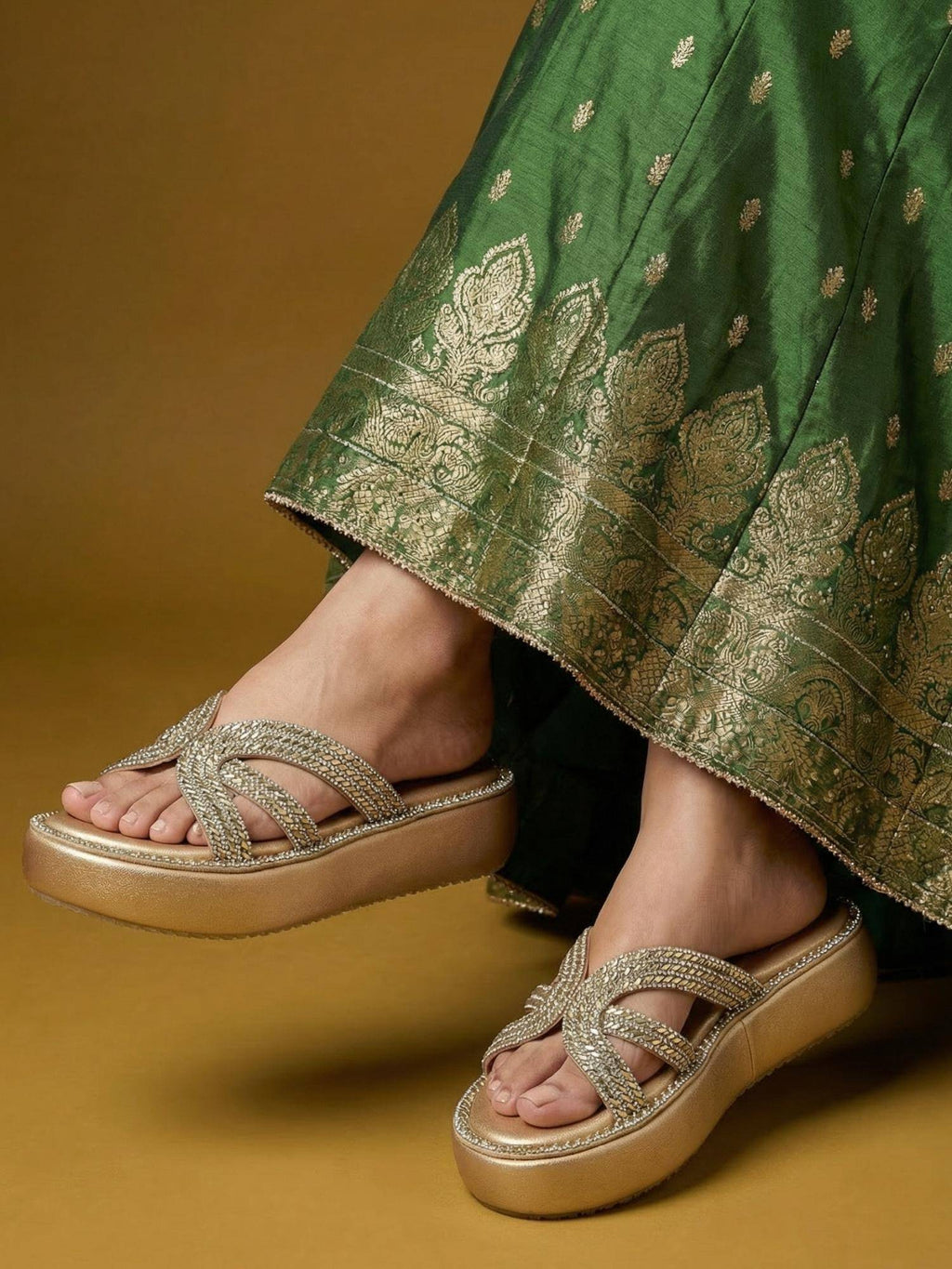 Heels Rose Gold Sandals | SD89 - view 14