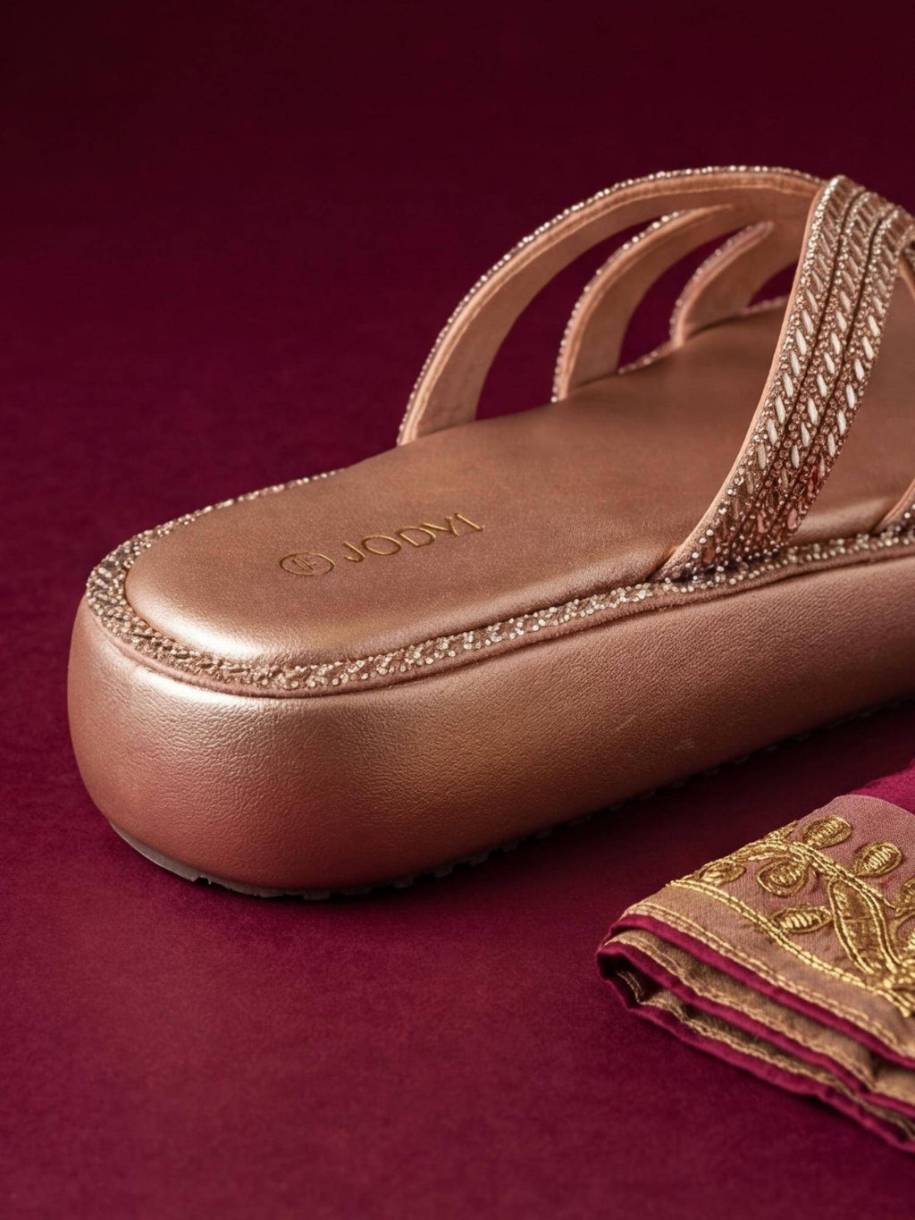 Heels Rose Gold Sandals | SD89 - view 8