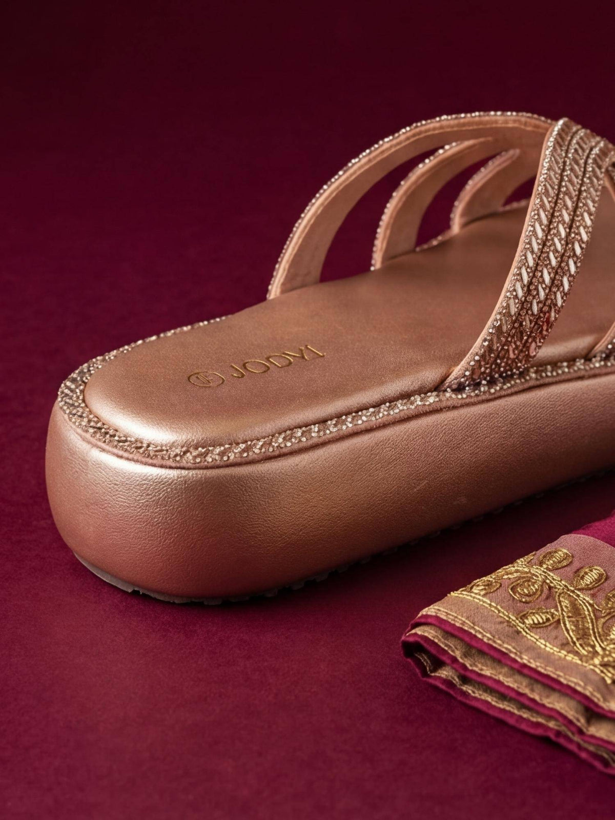 Heels Rose Gold Sandals | SD89 - view 8