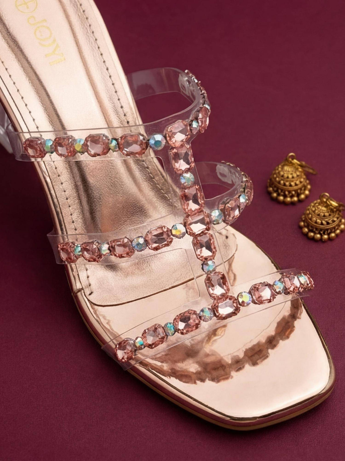 Heels Rose Gold Sandals | H78 - view 7
