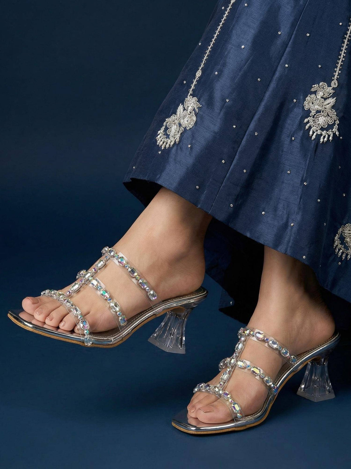 Heels Rose Gold Sandals | H78 - view 8