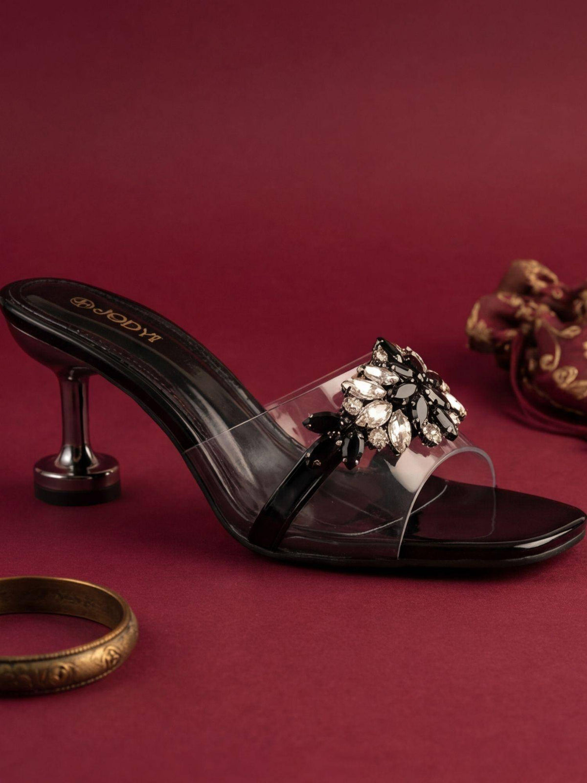 Heels Black Sandals | H78 - view 5