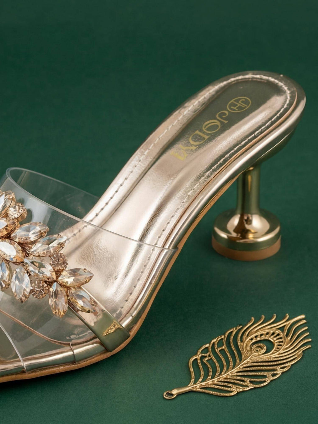 Heels Gold Sandals | H78 - view 3
