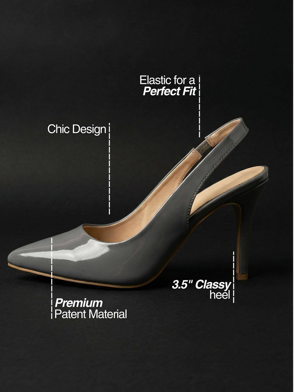 Heels White Stilettos | H78 - view 12
