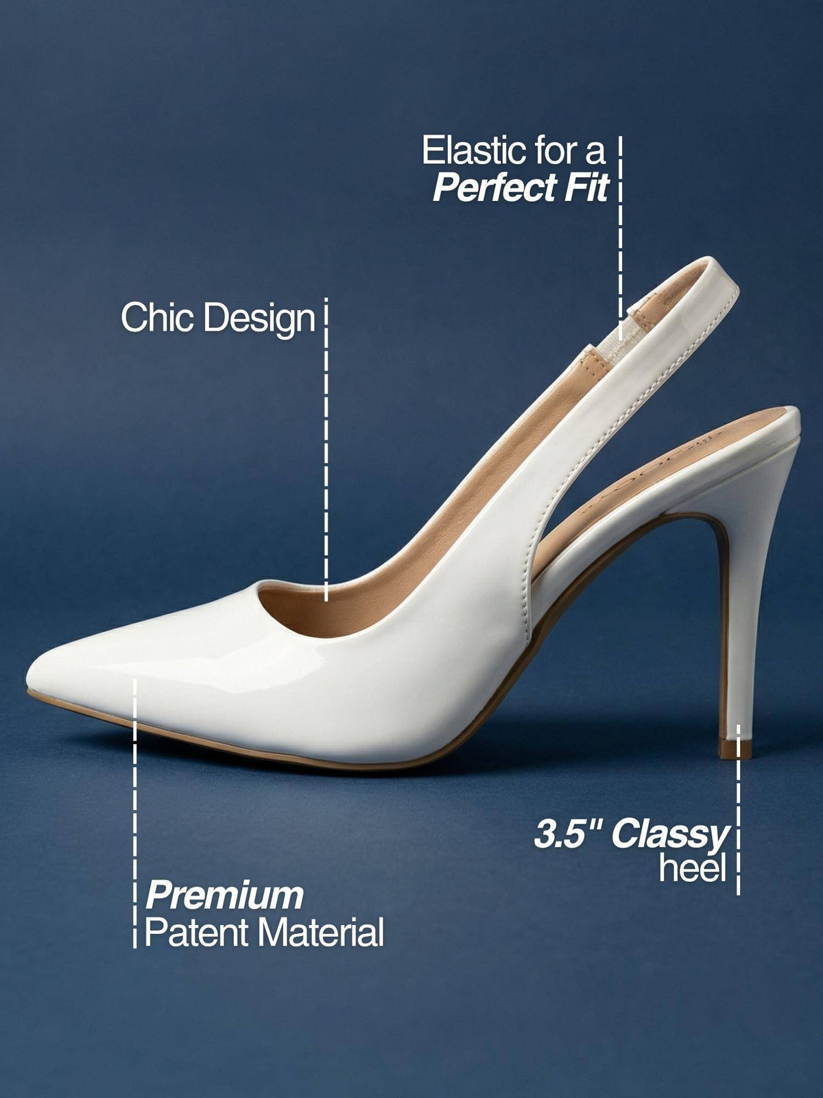 Heels White Stilettos | H78 - view 4