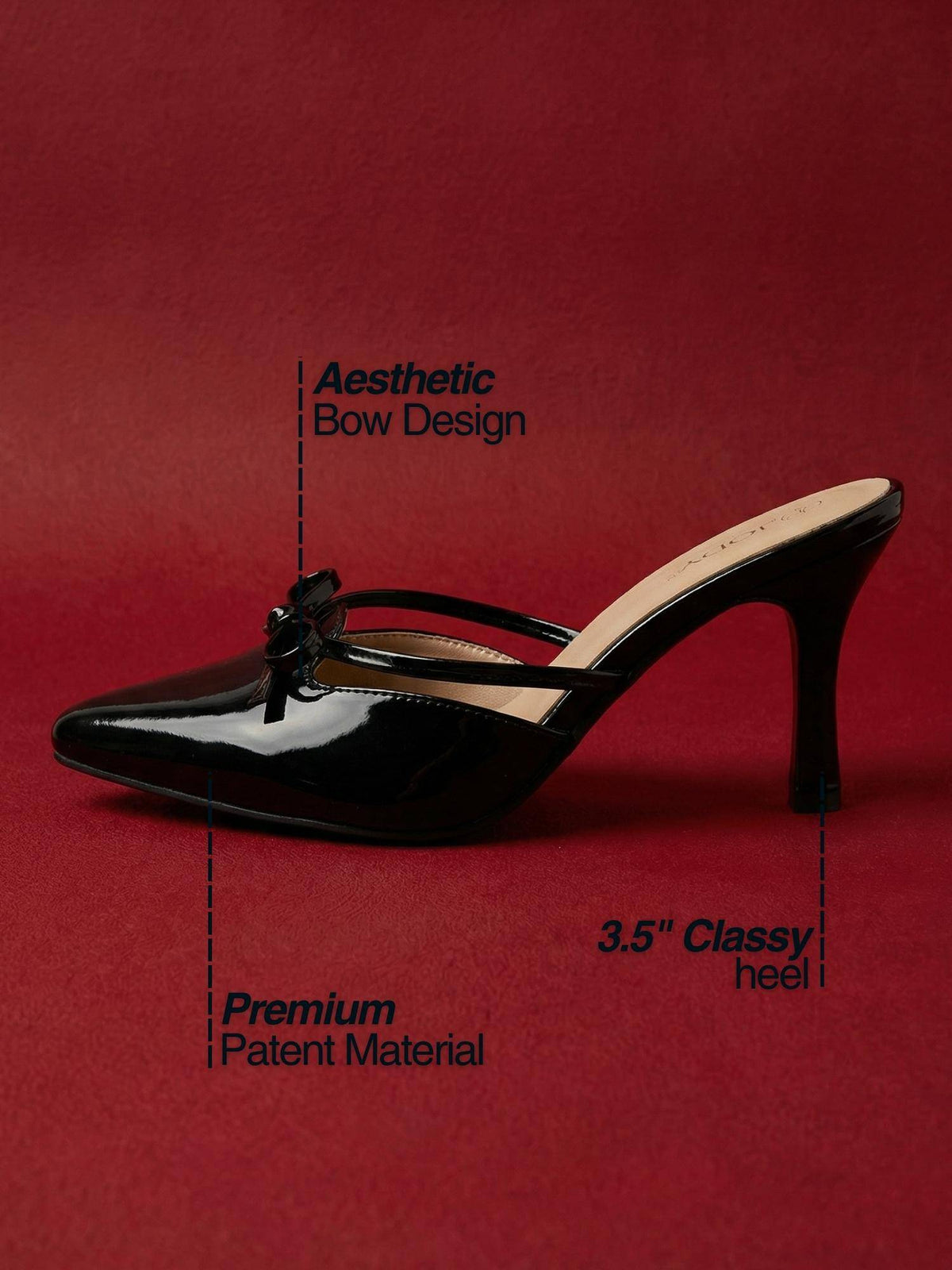 Heels Maroon Mules | H78 - view 10