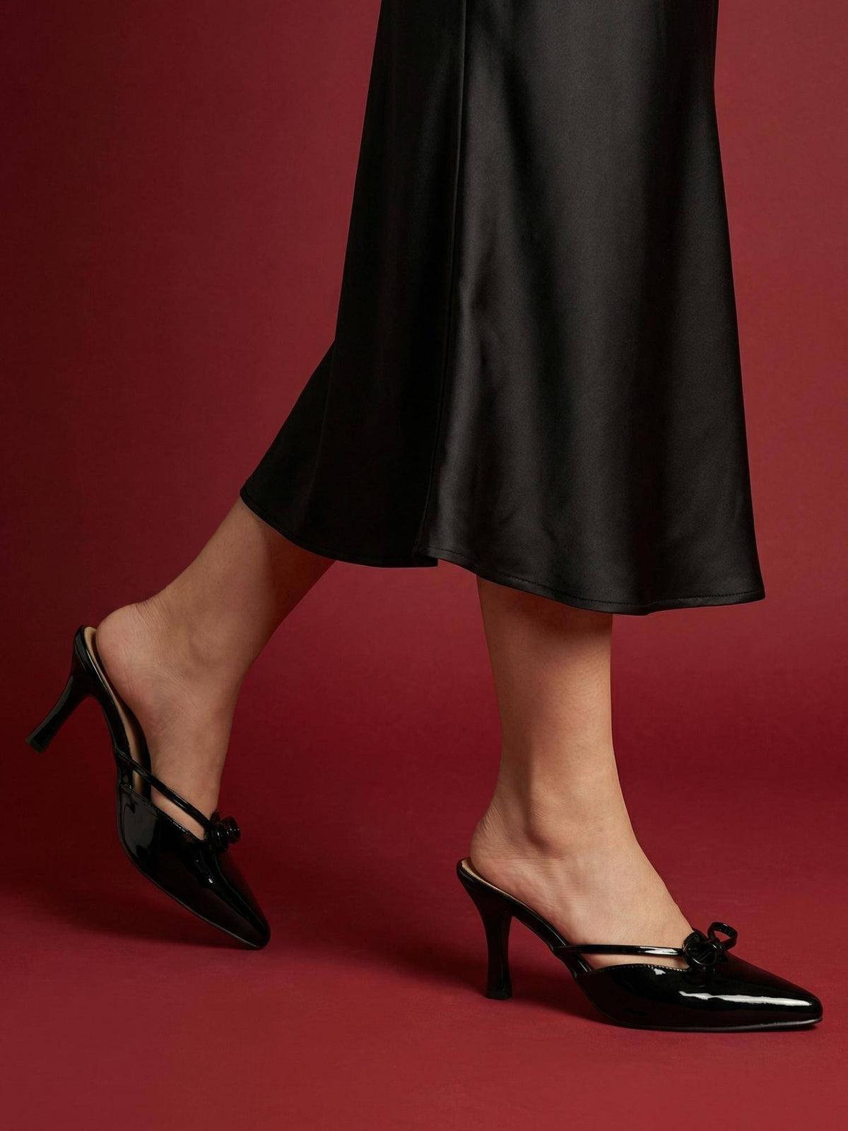 Heels Maroon Mules | H78 - view 13