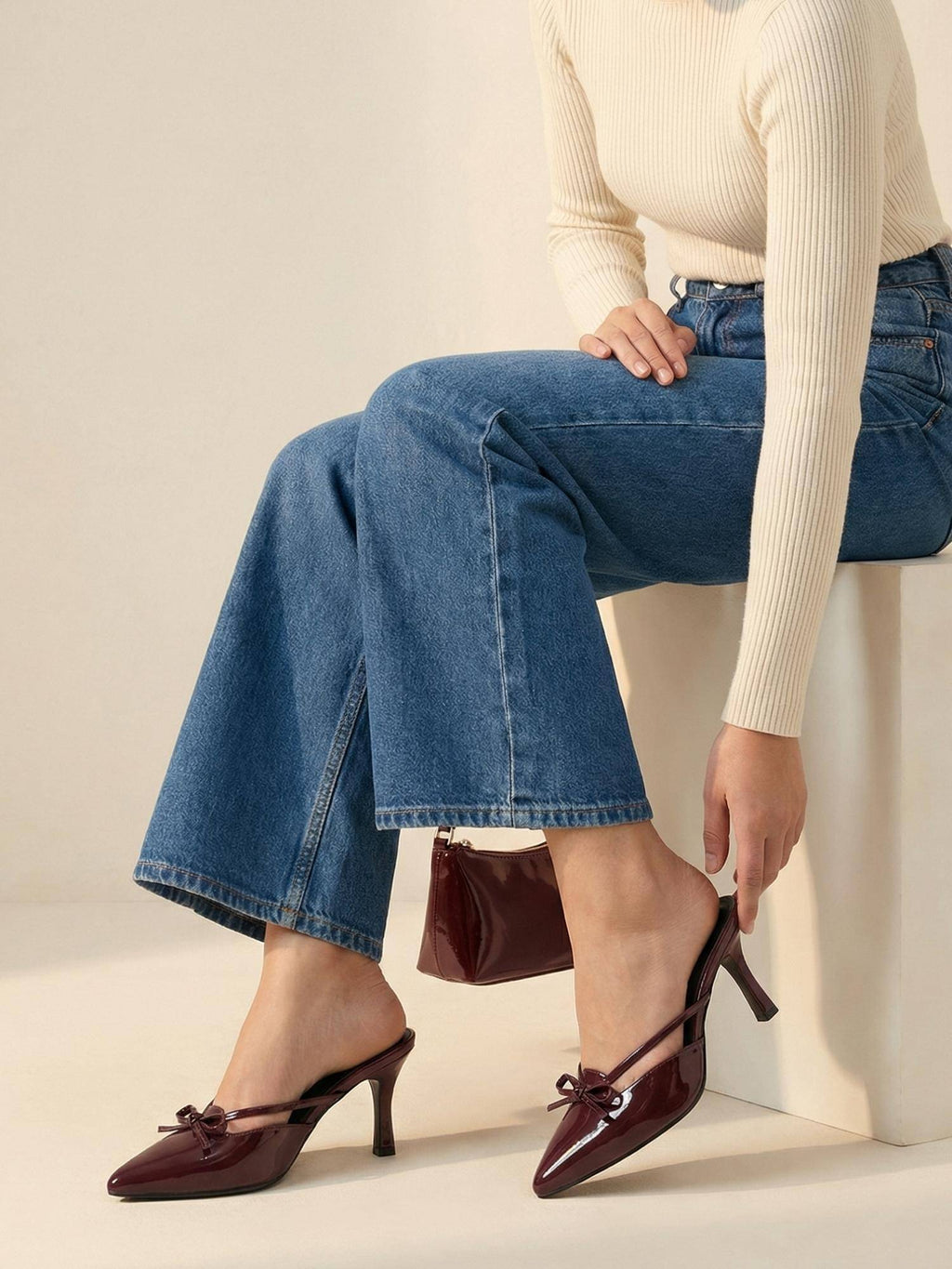 Heels Maroon Mules | H78 - view 6