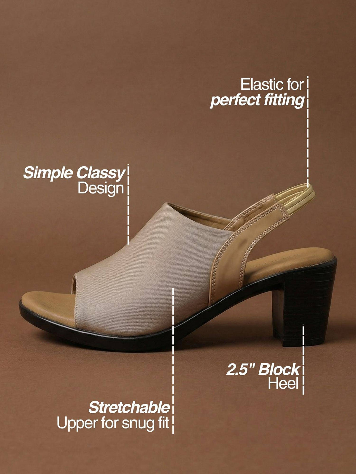 Heels Beige Sandals | H78 - view 4