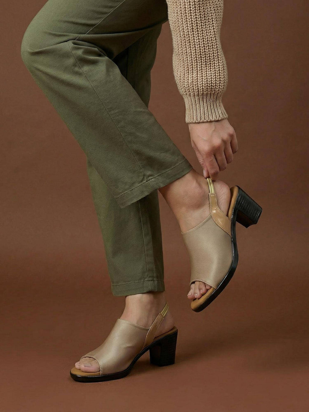 Heels Brown Sandals | H78 - view 13