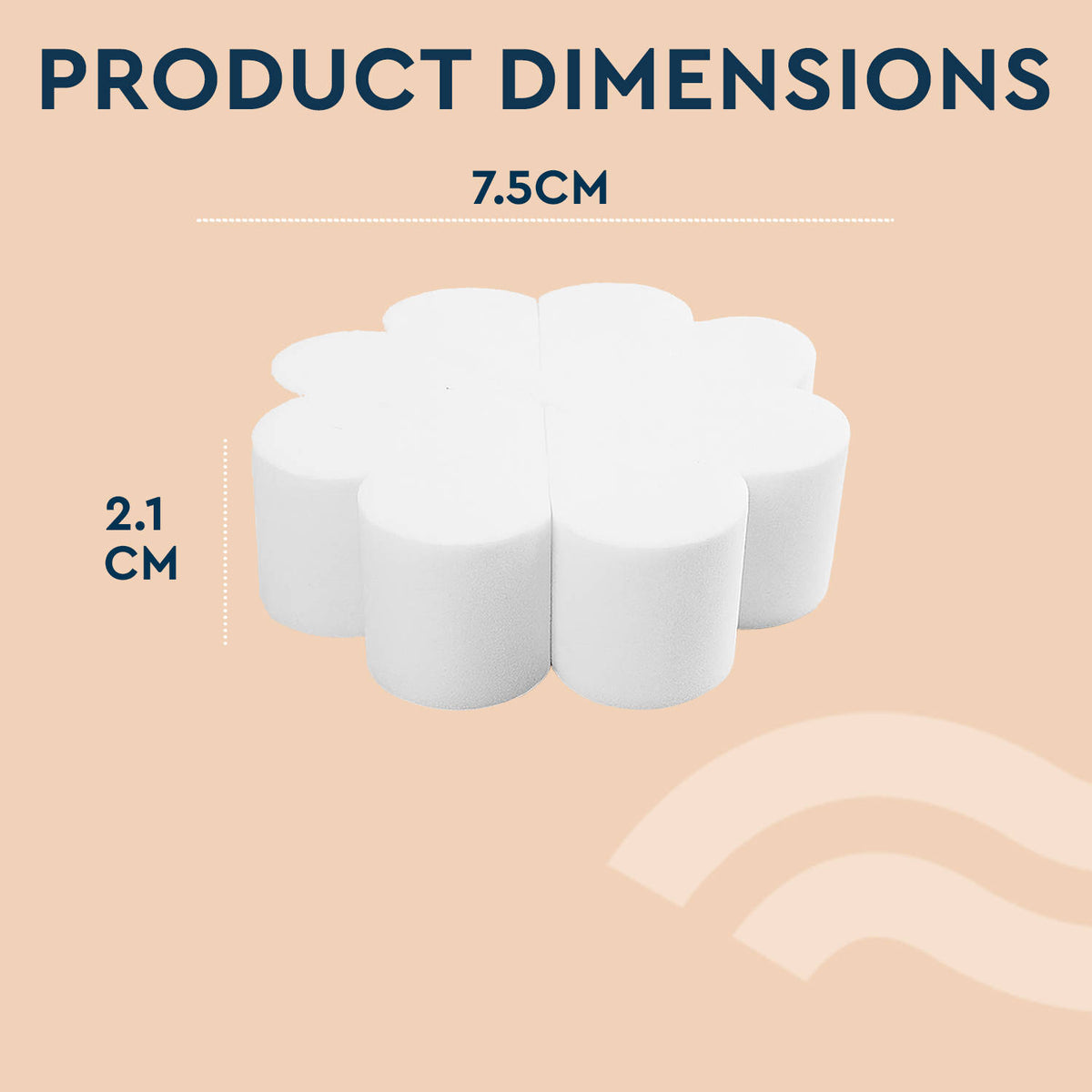 Non-Latex Oil Resistant Cosmetic Wedges 8 Pieces Makeup Sponge 8 Pieces | C83 - view 5