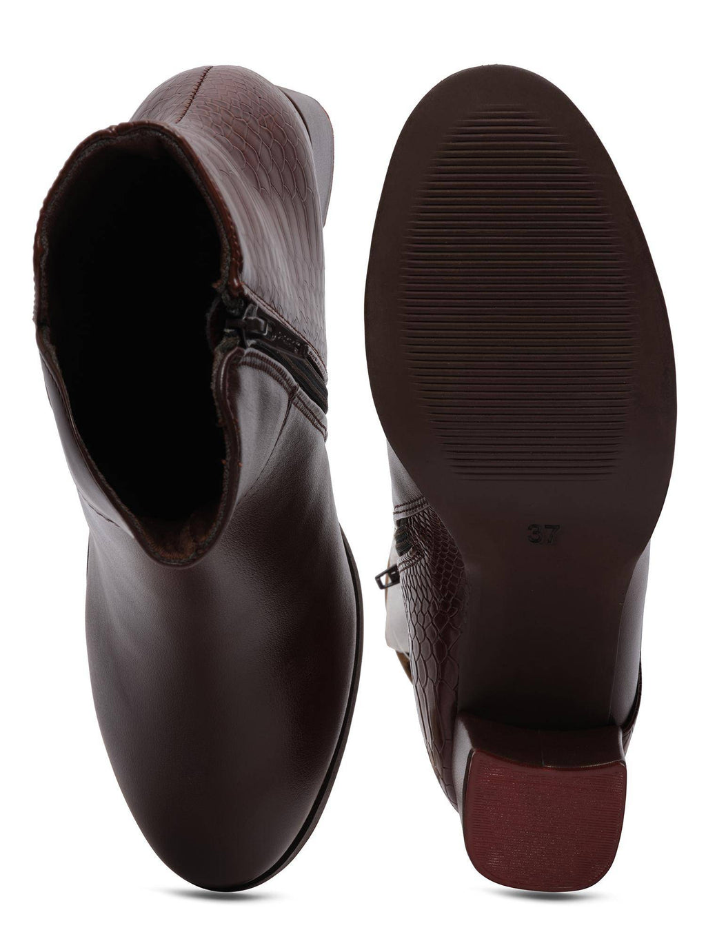 Maxine Black Mid Calf Casual Boots | BT61 - view 10